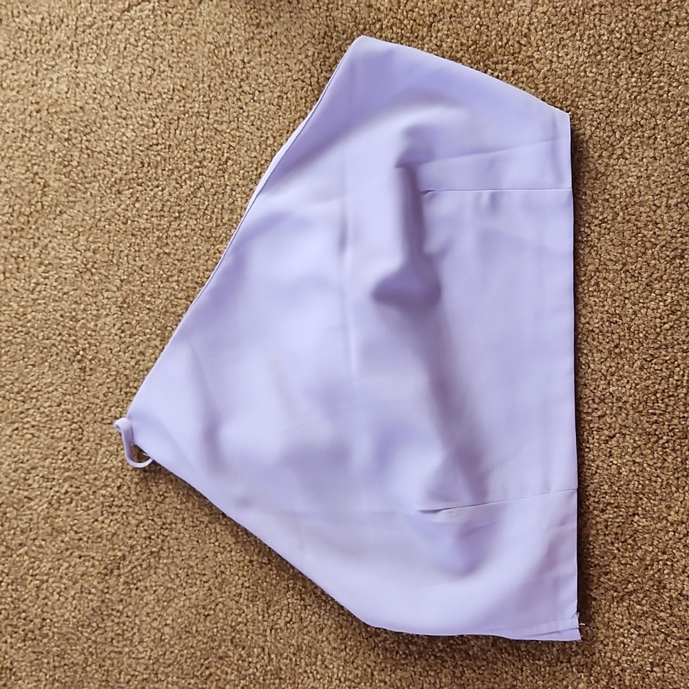 Purple crop top asymmetrical